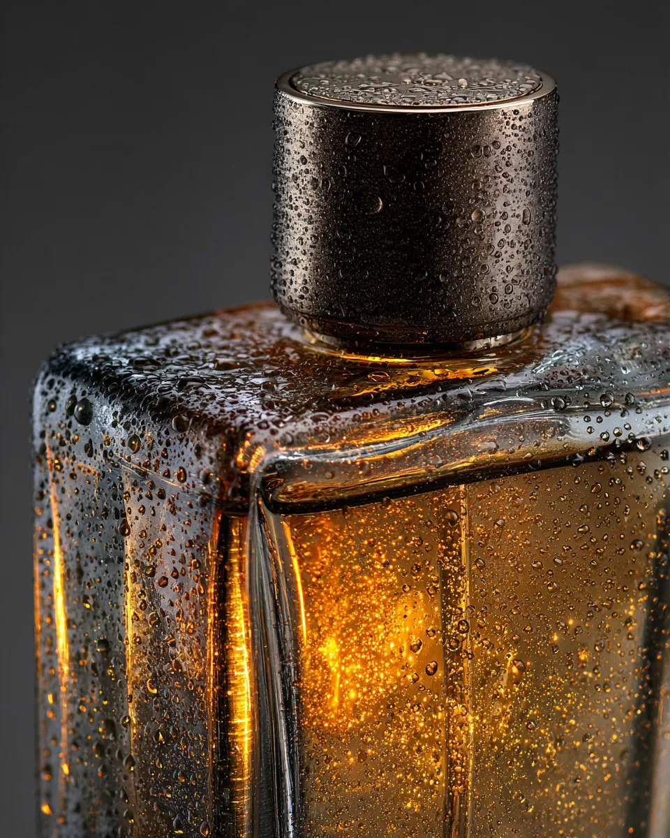 Close-up of perfume craftsmanship